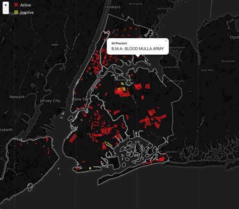 new york gang map google